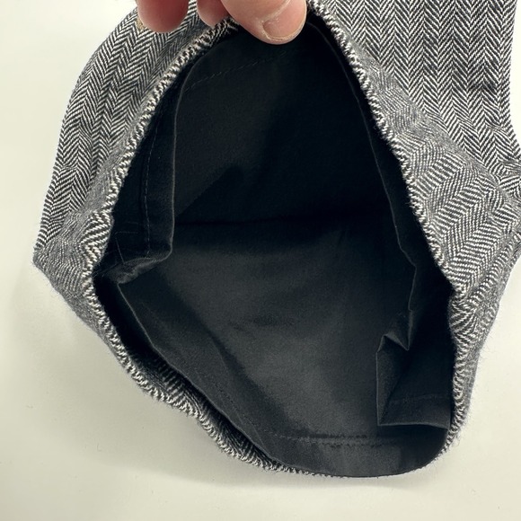 LL Bean Pants Womens 10P Gray Herringbone Lined Classic Fit Straight Leg Pockets - Picture 11 of 14